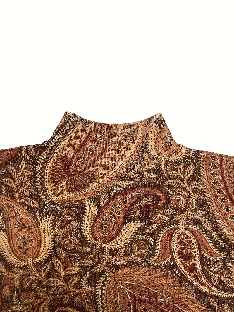 Caraway™ | Amber Paisley Turtleneck