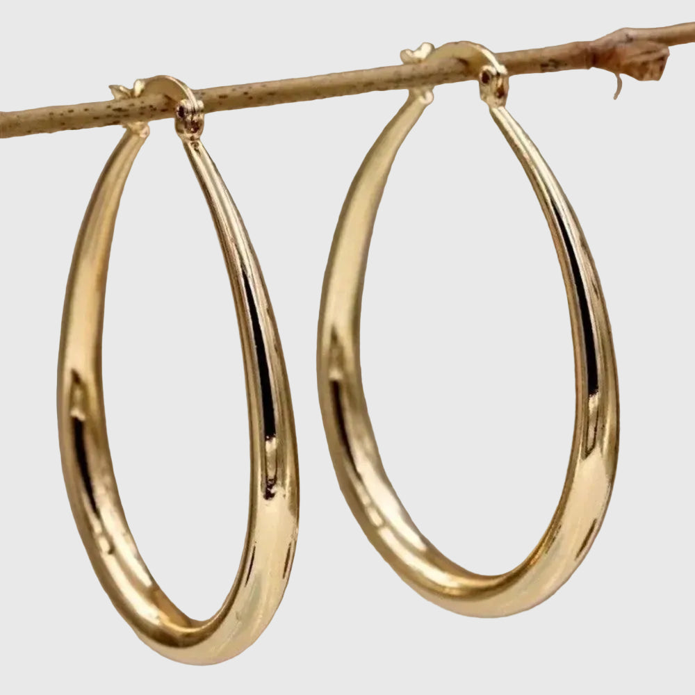 Retro Hoop Earrings