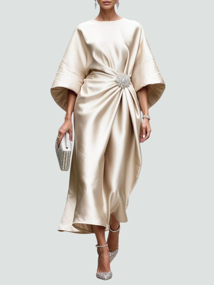Dolores | Elegant Flowing Evening Midi Dress
