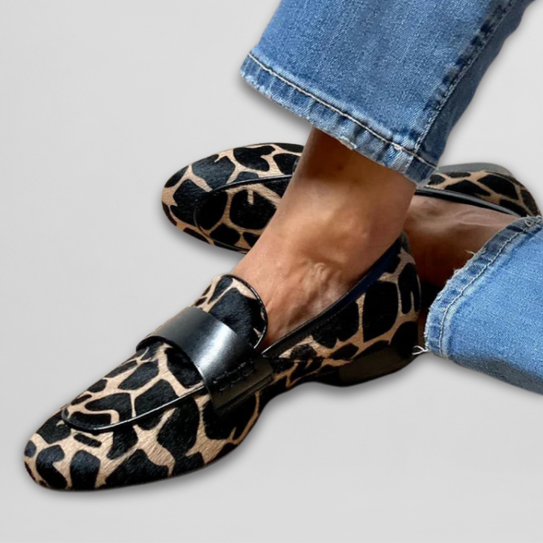 Aria | Animal Print Loafers