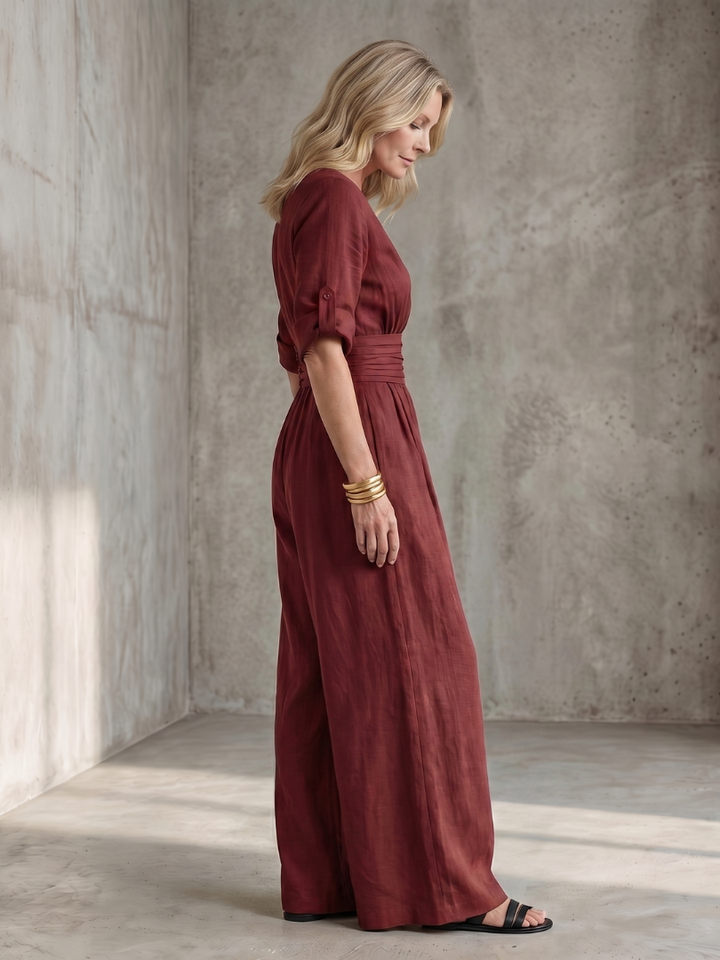Wanda | Cross Front Jumpsuit