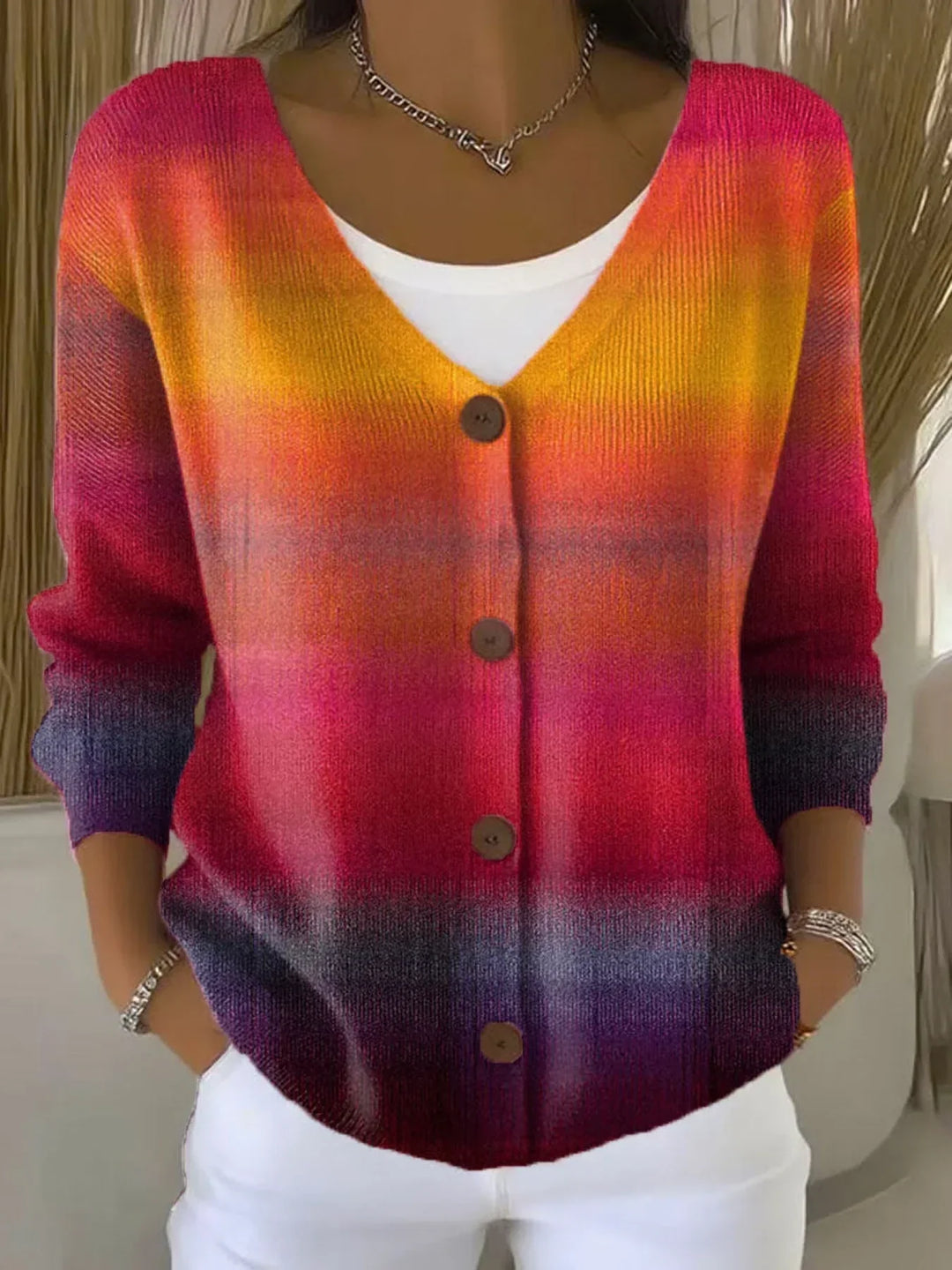 Elysia | V-Neck Cardigan Sweater