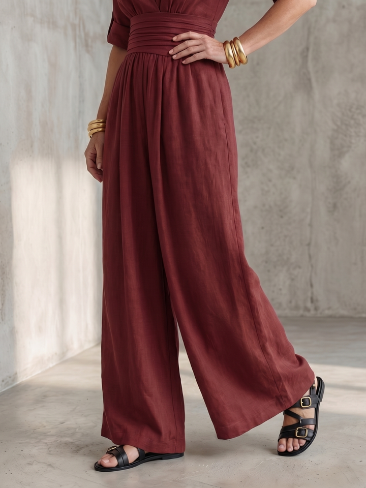 Wanda | Cross Front Jumpsuit
