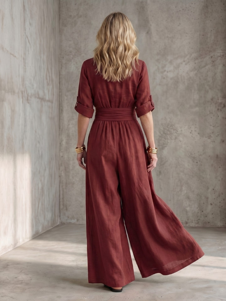 Wanda | Cross Front Jumpsuit