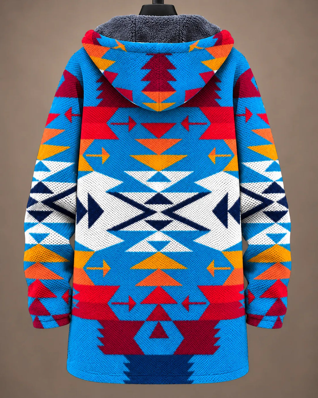 Talia Vibrant Geometric Hooded Jacket