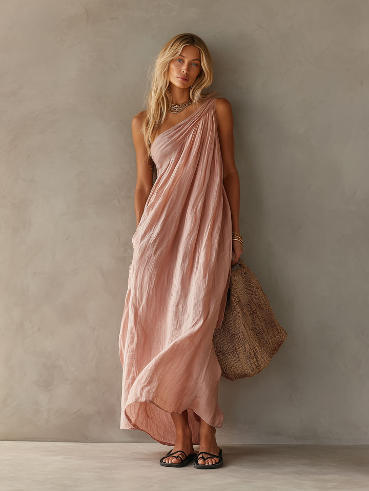 Marisol | One-Shoulder Maxi Dress
