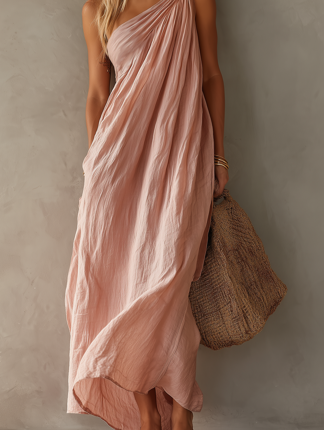 Marisol | One-Shoulder Maxi Dress