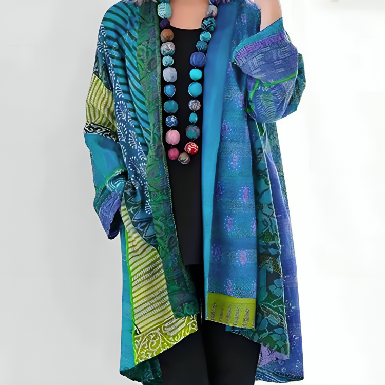 Isla | Artful Open-Front Cardigan