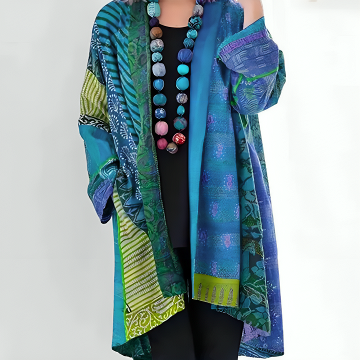 Isla | Artful Open-Front Cardigan