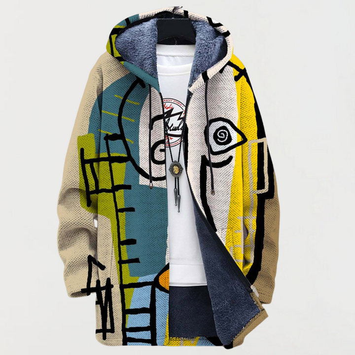 Morgan | Mantel mit abstraktem Muster