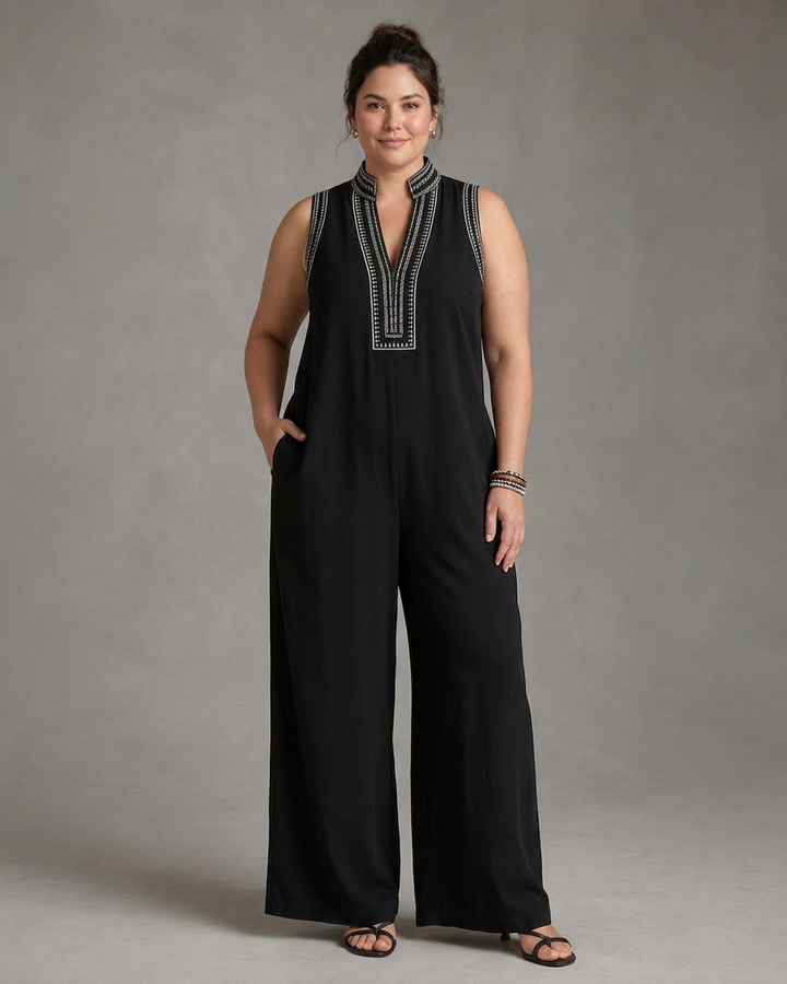Aurelia | V Neck Jumpsuit