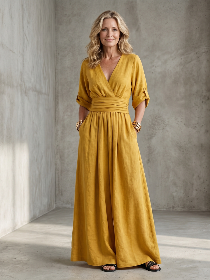 Wanda | Cross Front Jumpsuit