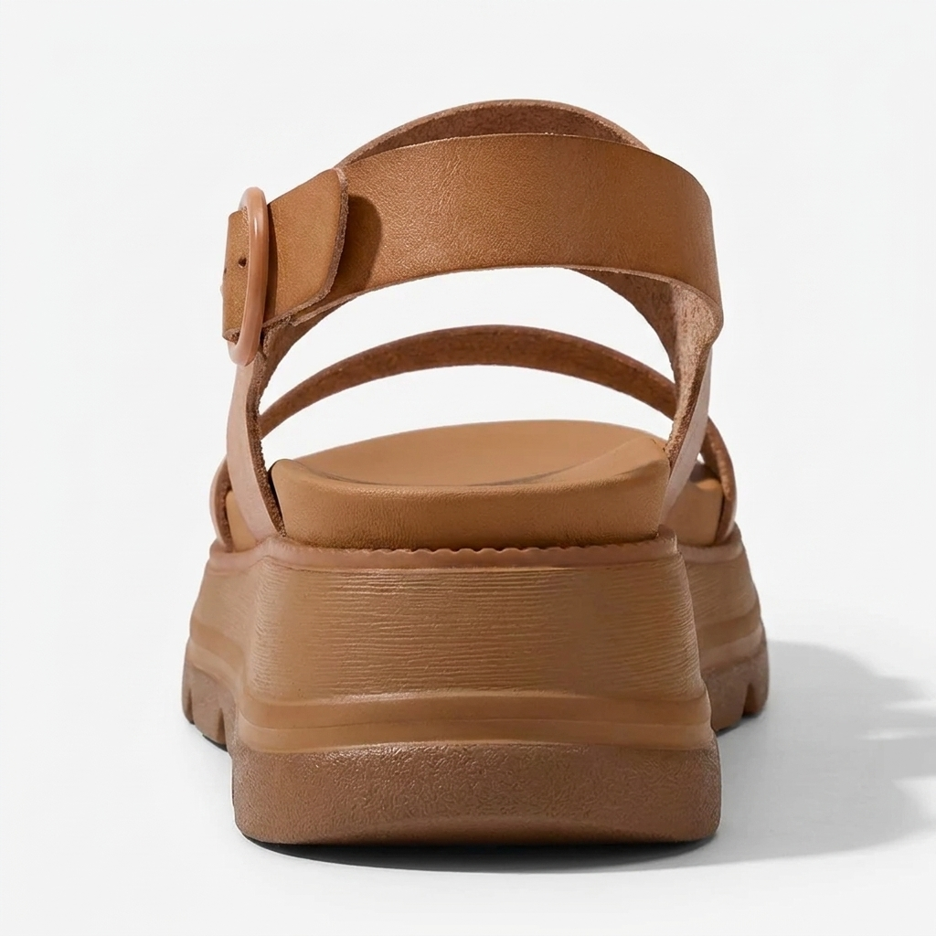 Nora | Cushioned Platform Wedge Sandals