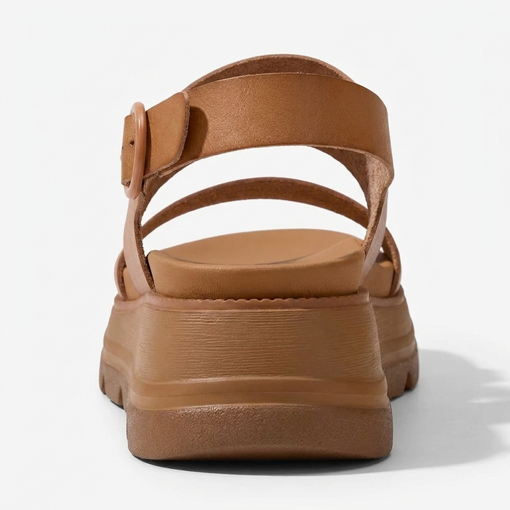 Nora | Cushioned Platform Wedge Sandals