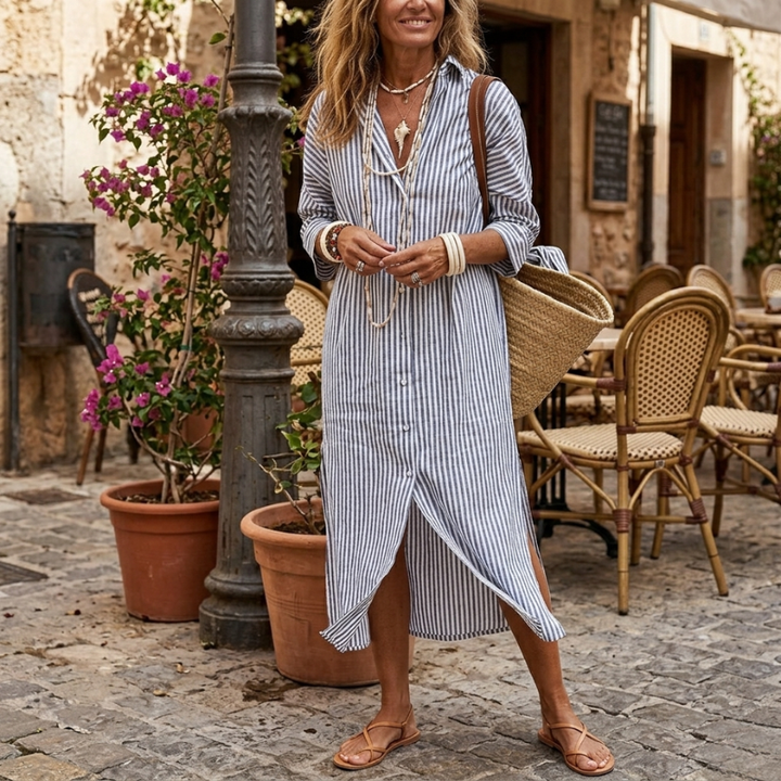 Willow | Elegant Striped Summer Dress