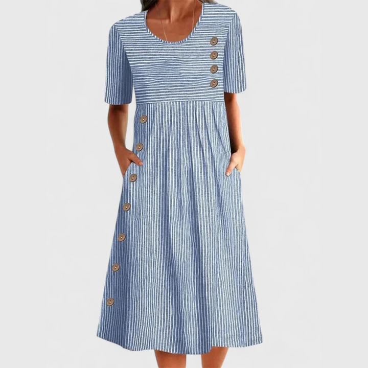 Wanda | Striped Midi Dress