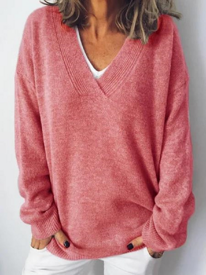 Sabrina | V-Neck Cashmere Pullover