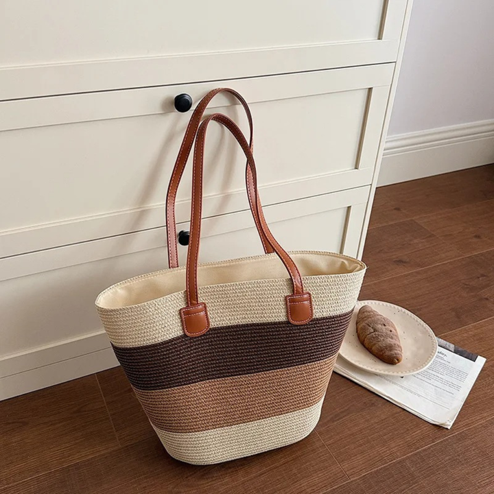 Cora™ | The Colourful Woven Straw Tote