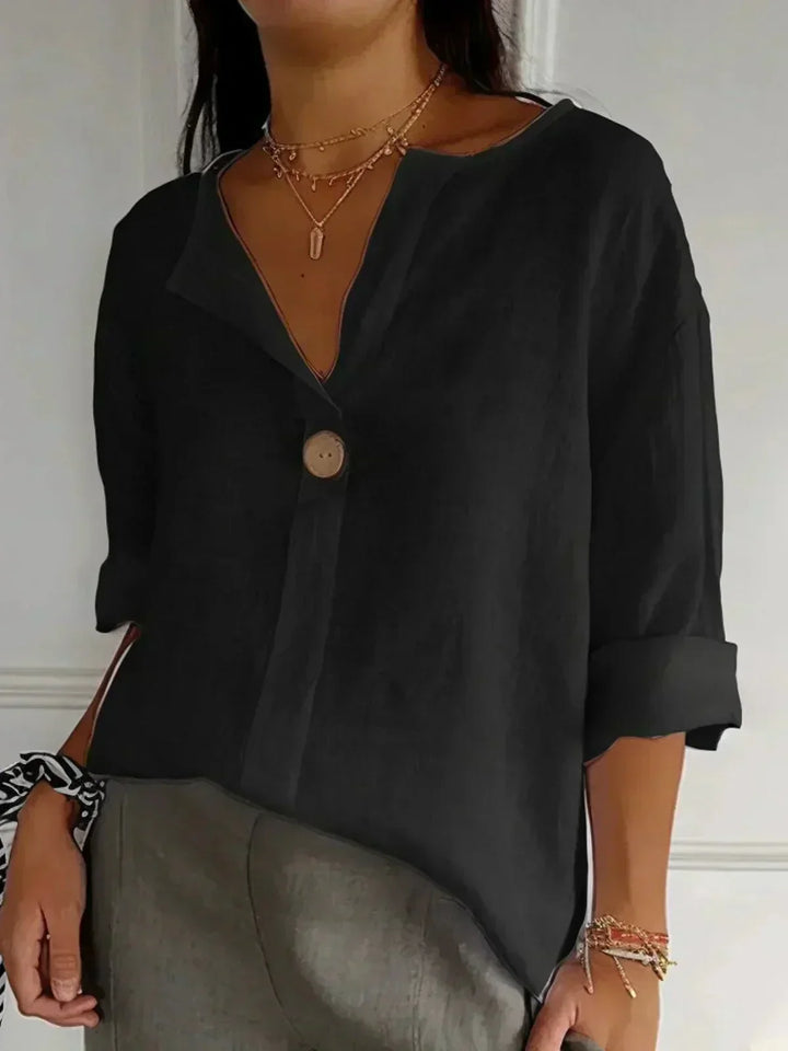 Luna | Relaxed V-Neck Top