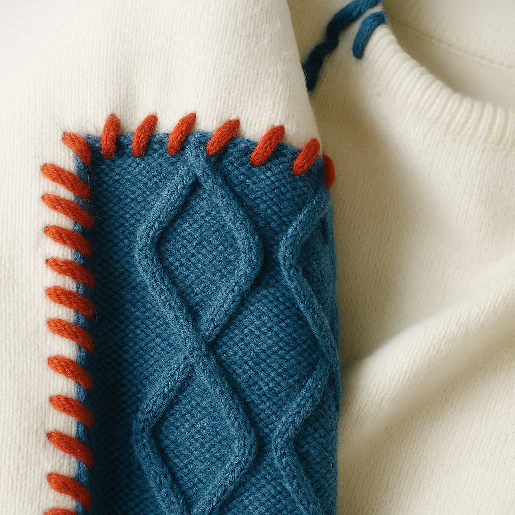 Susan | arty patchwork Knit Sweater