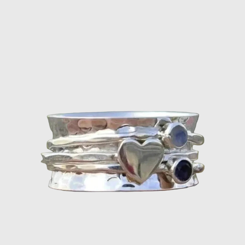Heart-Shaped Spinner Ring