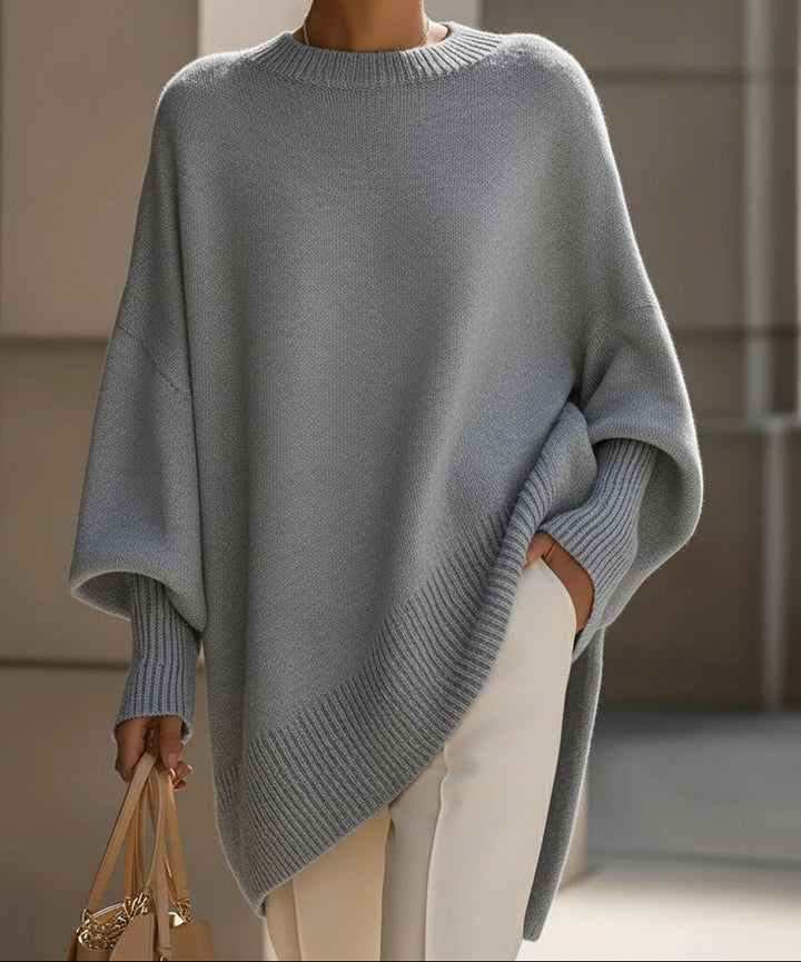 Jennifer | Oversized Draped Wide-Neck Sweater