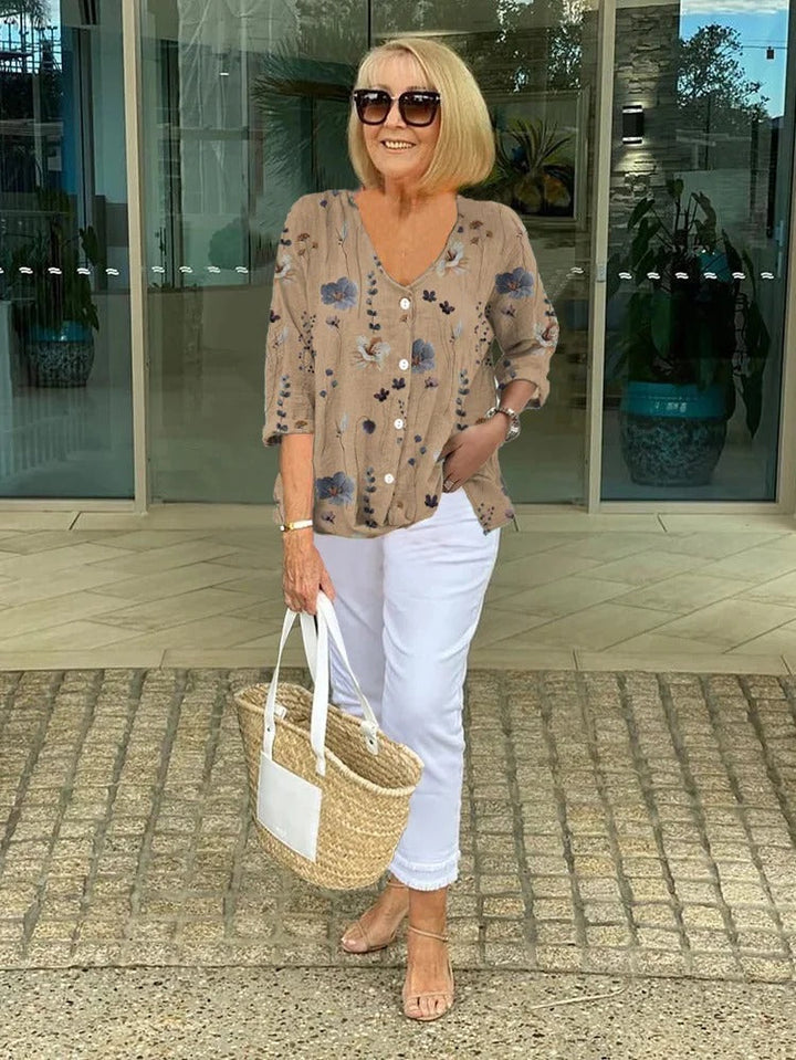 Clara | Button Tunic Top