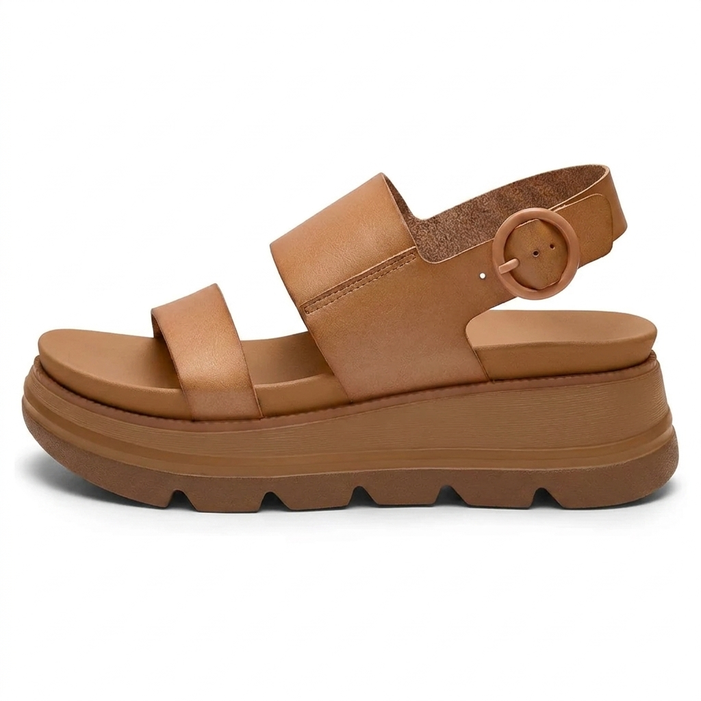 Nora | Cushioned Platform Wedge Sandals