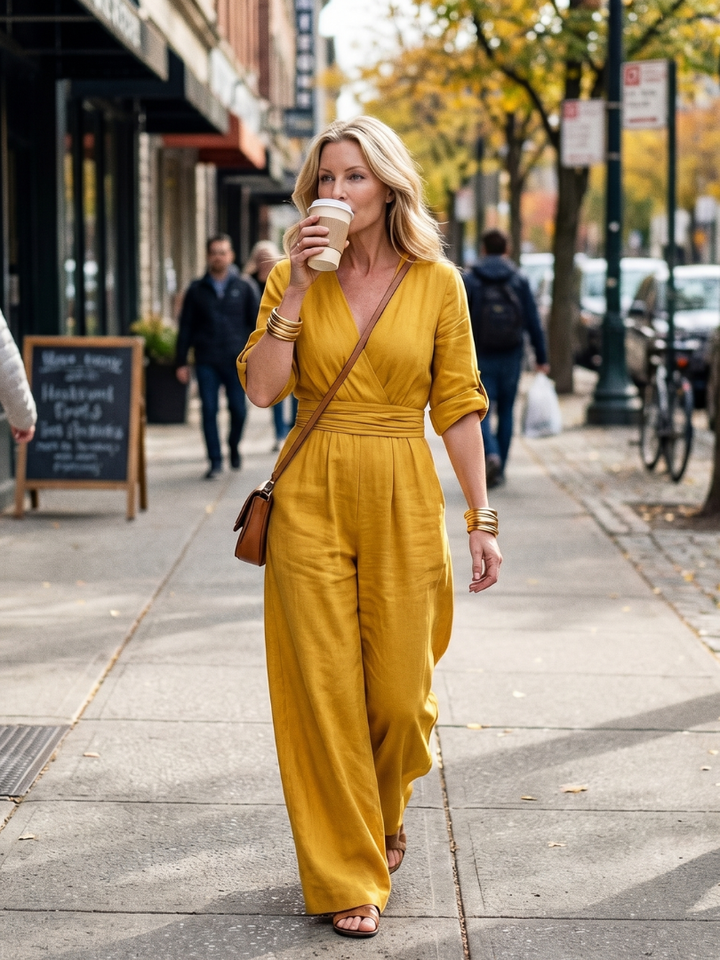 Wanda | Cross Front Jumpsuit