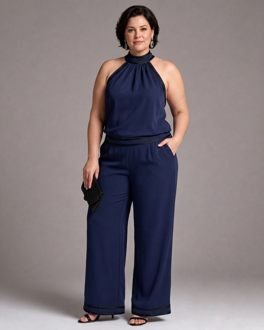 Isolde | Halter Neck Jumpsuit