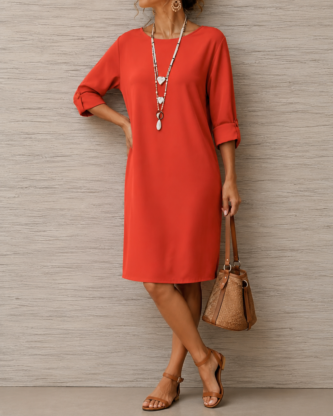 Odette | Tummy-Contouring Midi Dress