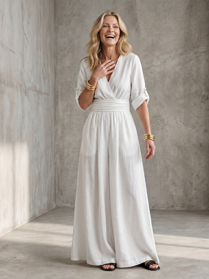 Wanda | Cross Front Jumpsuit