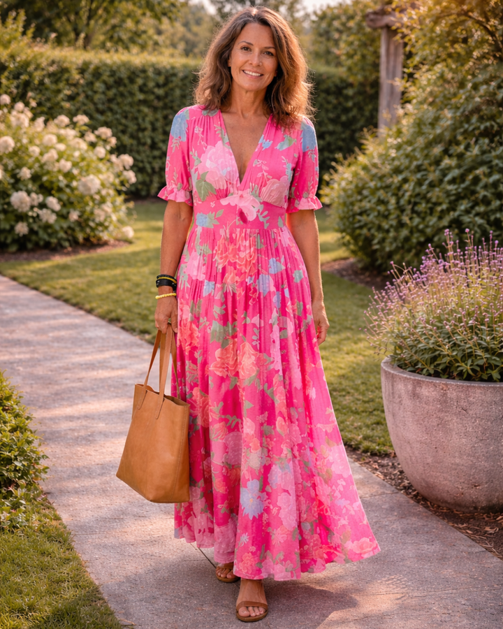 Sophie | Floral Pleated Dress