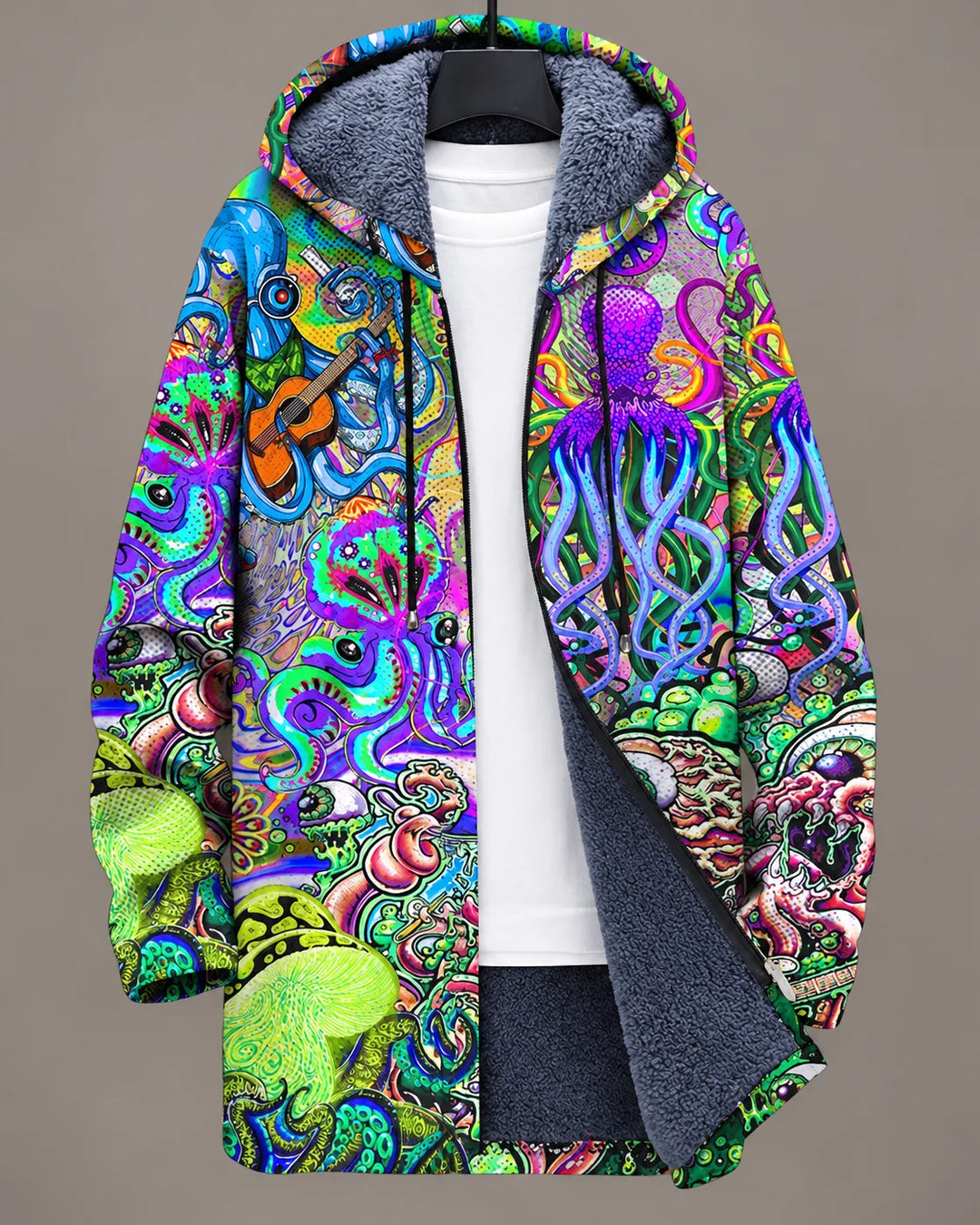 Camille Modern Patchwork Hooded Jacket