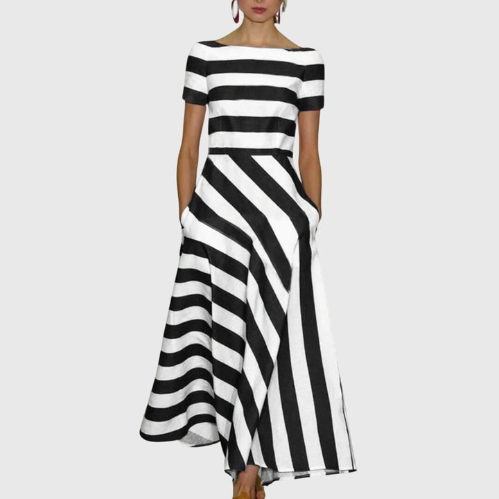Carly™ | Striped Midi Dress