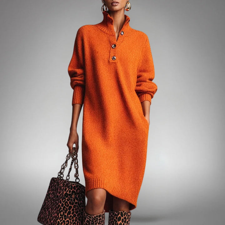 Evelyn | Knit Polo Dress