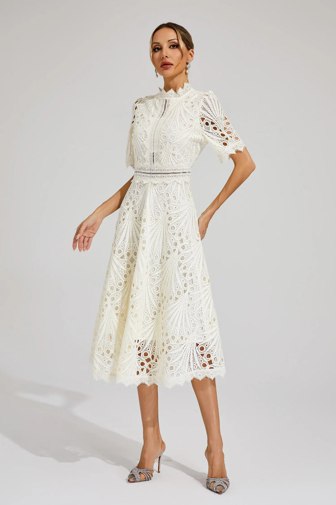 Charlotte | Detailed Midi Dress