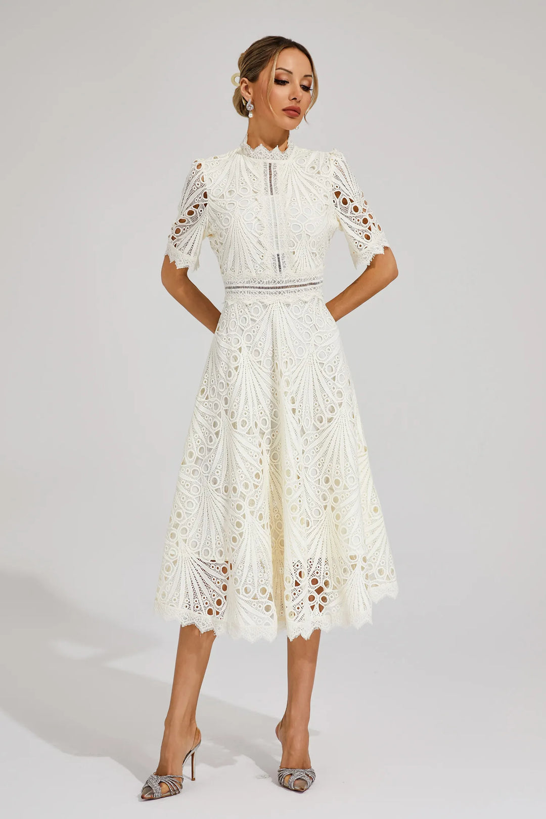 Charlotte | Detailed Midi Dress