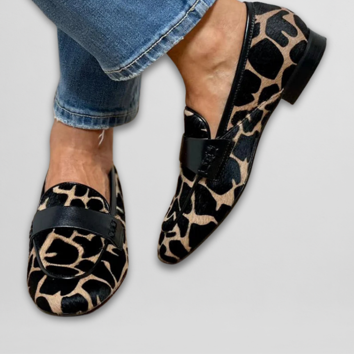 Aria | Animal Print Loafers