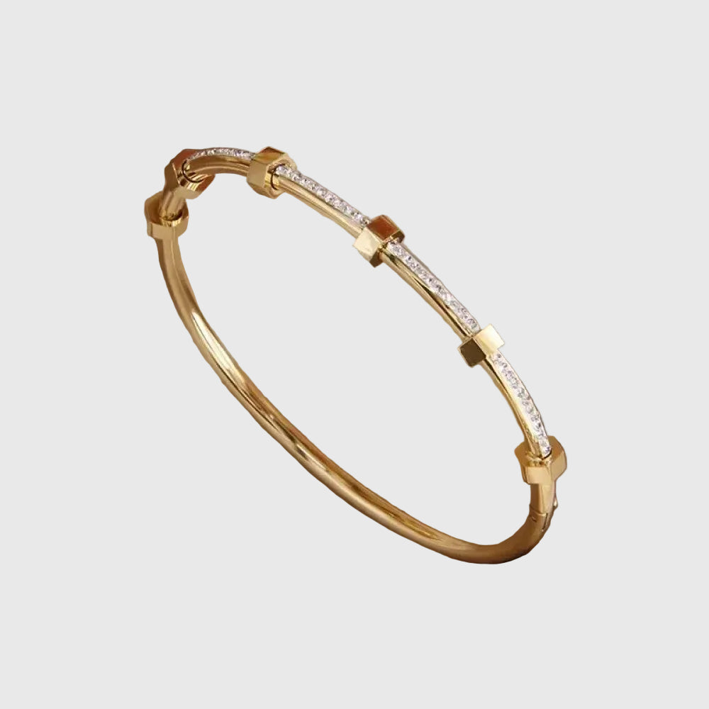 Elegant Golden Bracelet in Light Design