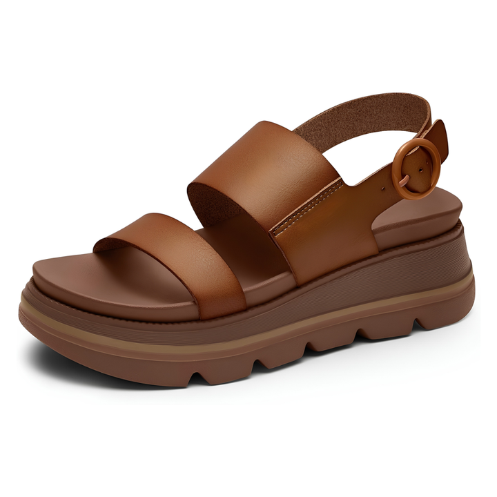 Nora | Cushioned Platform Wedge Sandals