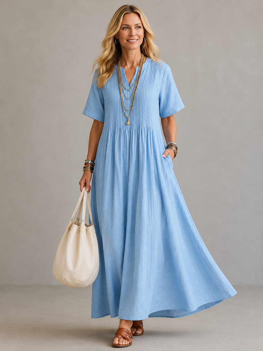Elowen | Pleated Dress