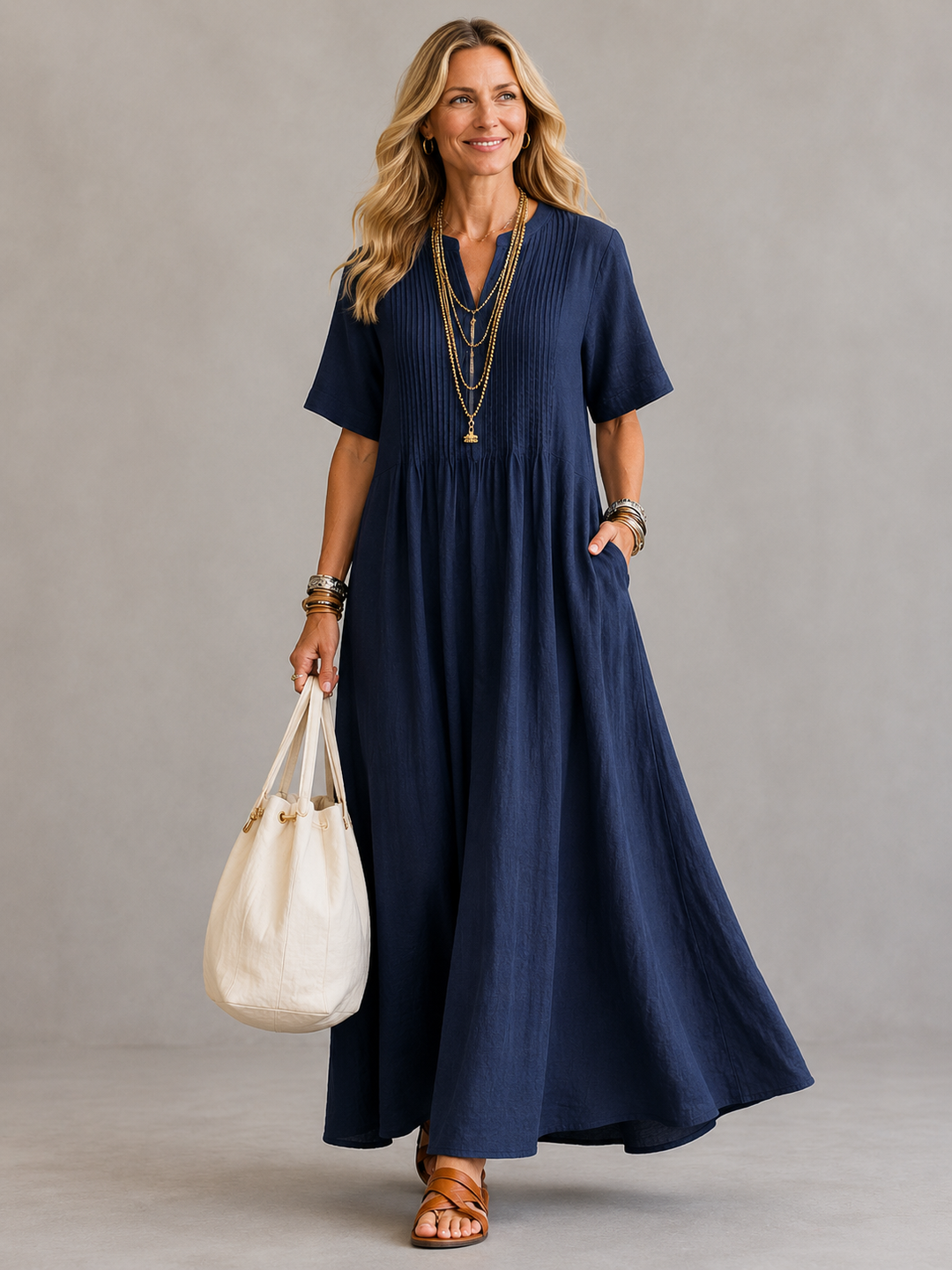 Elowen | Pleated Dress