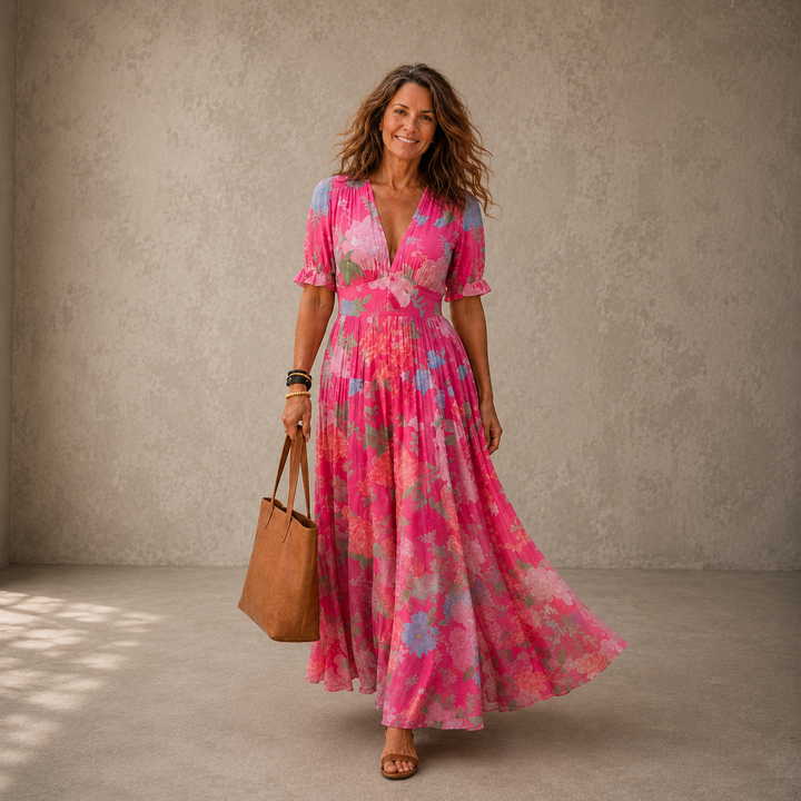 Sophie | Floral Pleated Dress