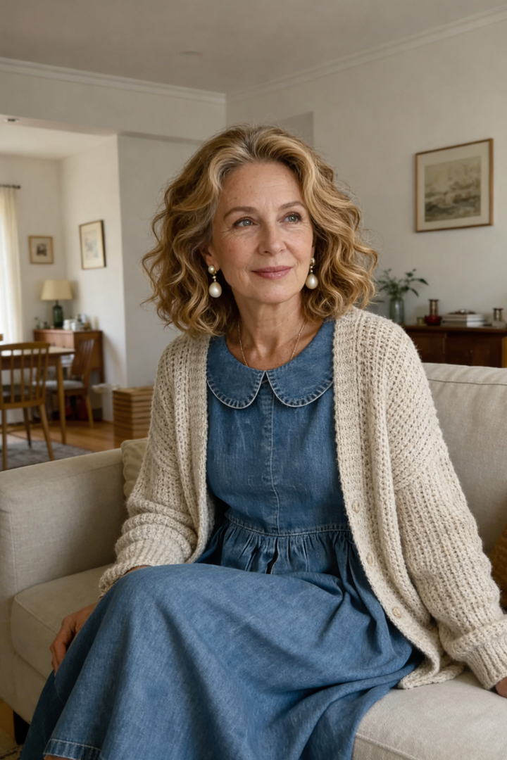 Bryony | Denim Collared Dress