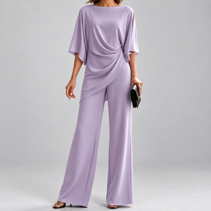 Lorna | Draped Waist Two Piece Set