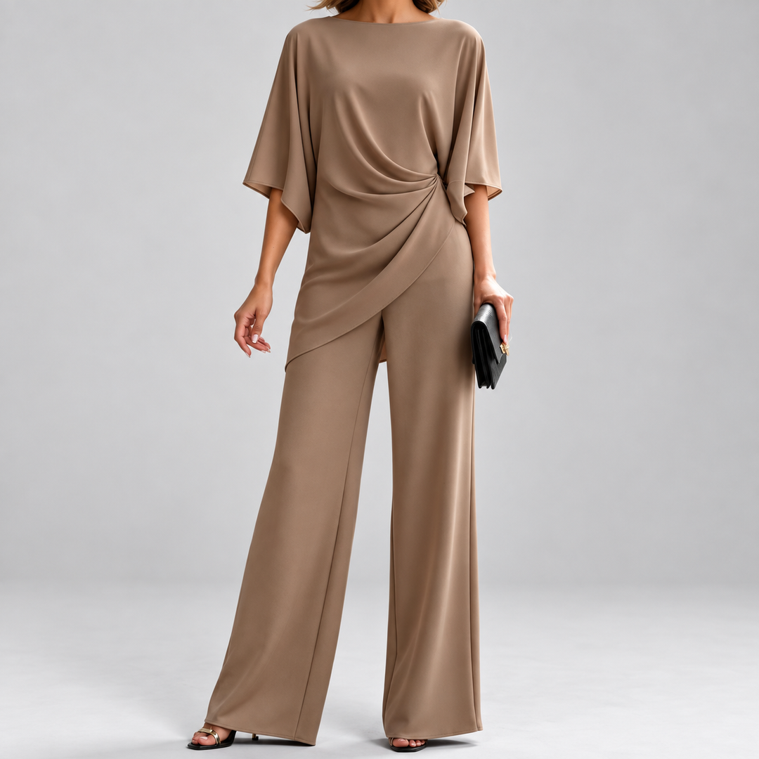 Lorna | Draped Waist Two Piece Set