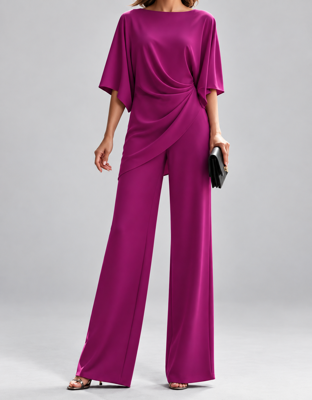 Lorna | Draped Waist Two Piece Set