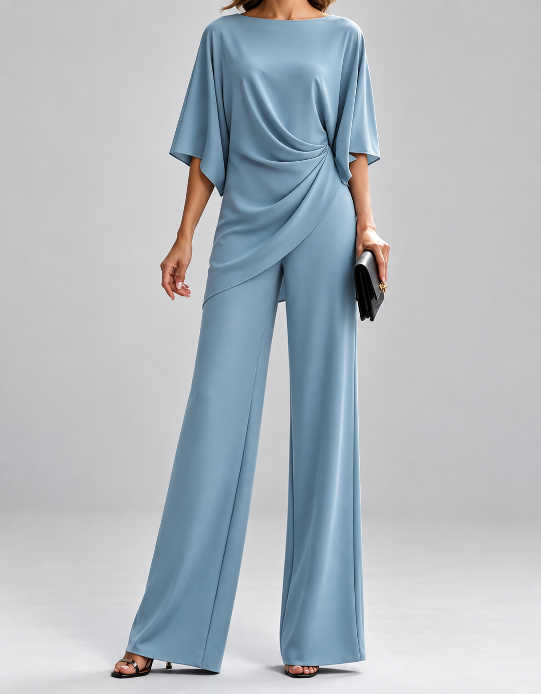 Lorna | Draped Waist Two Piece Set