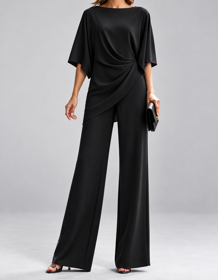 Lorna | Draped Waist Two Piece Set